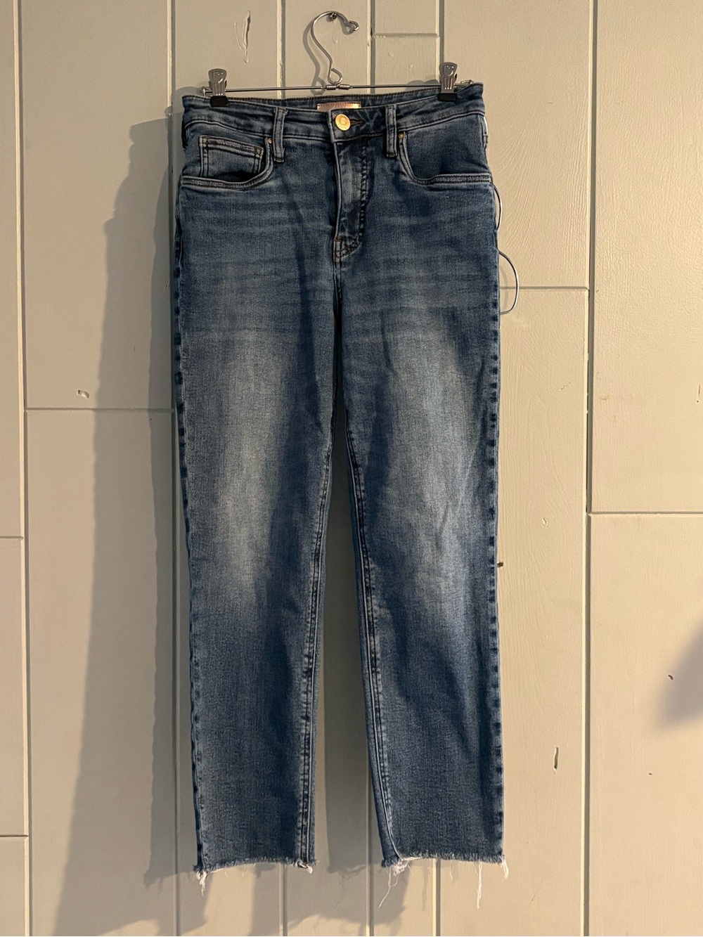 KUT from the Kloth Rachael Jeans Size 2 High Rise Straight Raw Hem